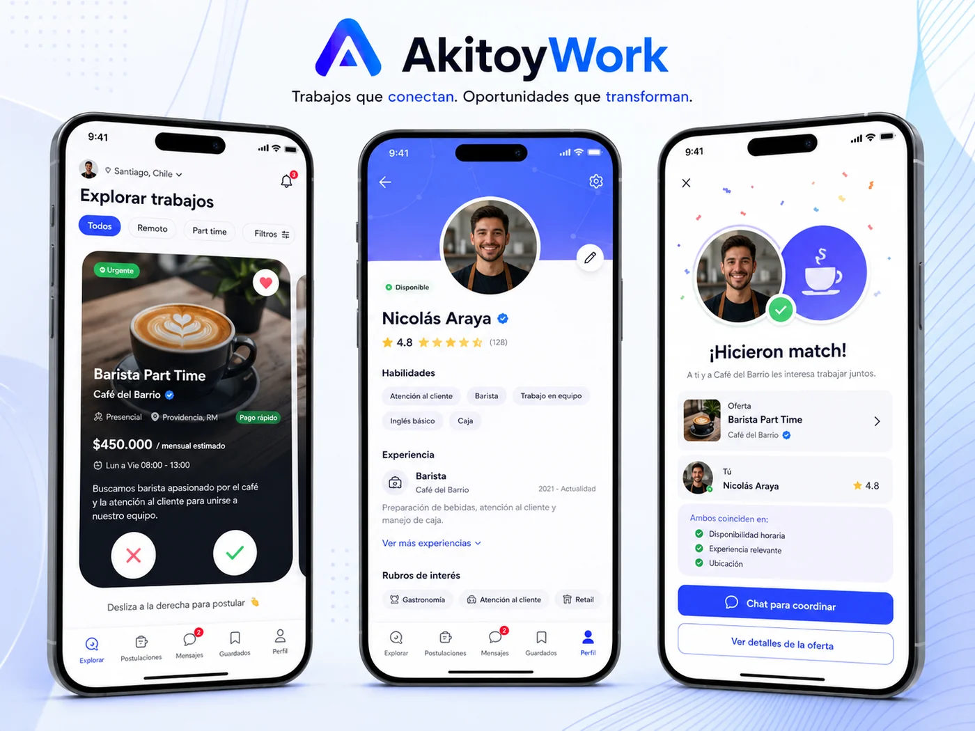 Vista conceptual de AkitoyWork