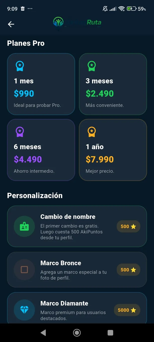 Tienda AkiPuntos