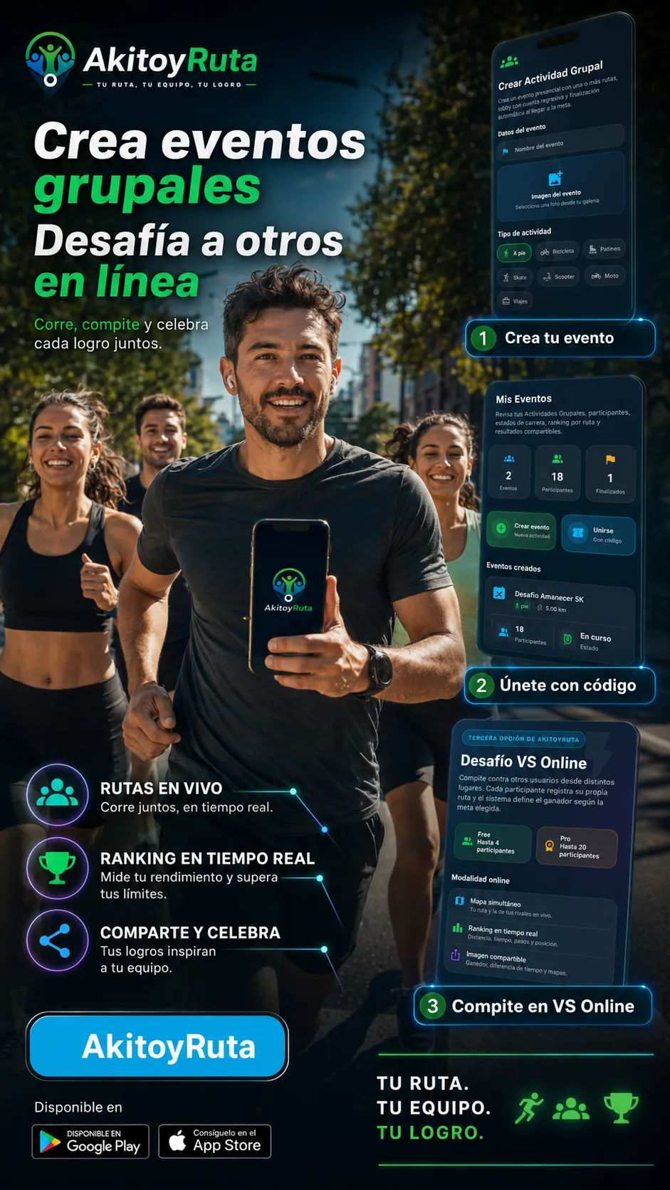 Eventos grupales en AkitoyRuta